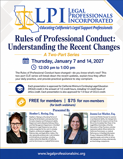 Rules of Professional Conduct: Understanding the Recent Changes