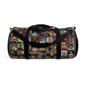 Retro Secretary Collage Duffel Bag