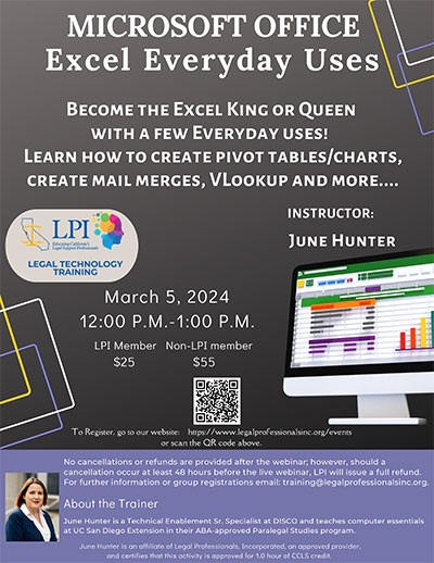 Excel Everyday Uses - March 5, 2024