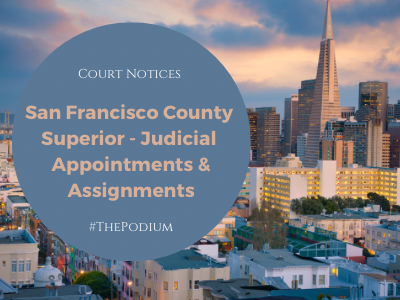 judicial assignments san francisco