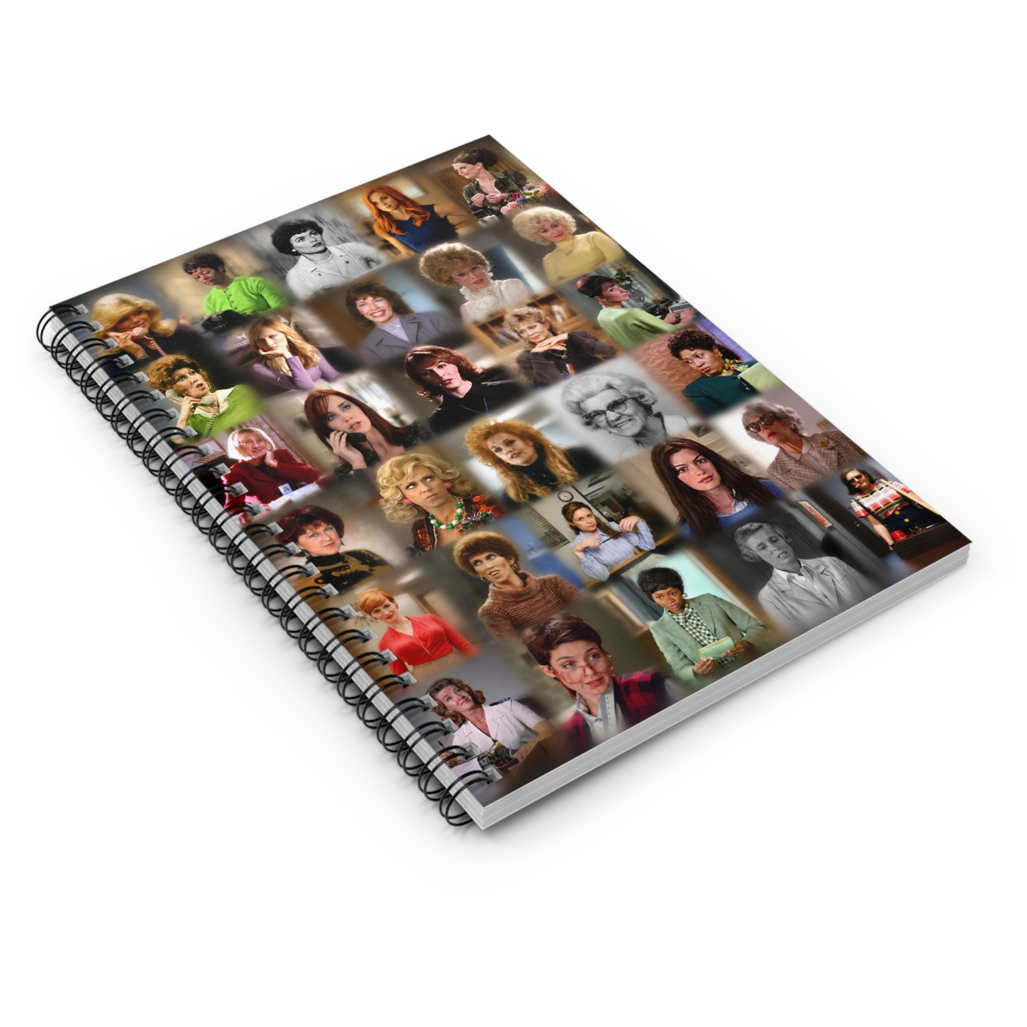 Retro Secretary Collage Spiral Notebook — Ruled-Lined Journal - Image 3