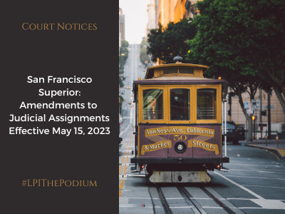 san francisco superior judicial assignments